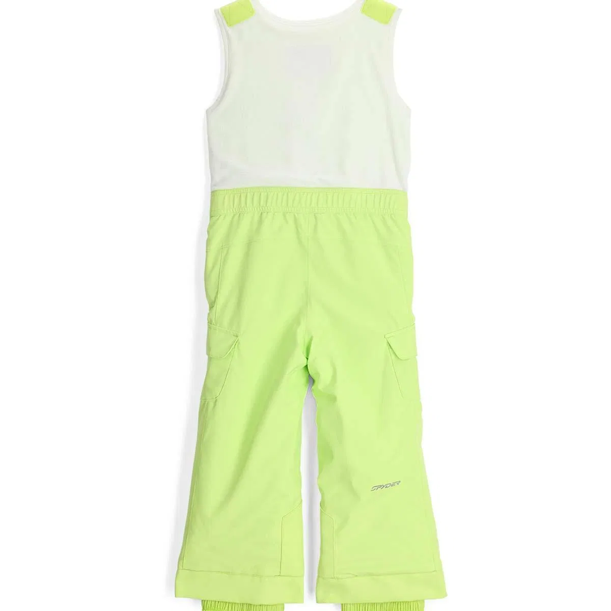 Утепленные снегозащитные штаны с флисовым жилетом Sparkle Spyder, Lime Ice — фото 2