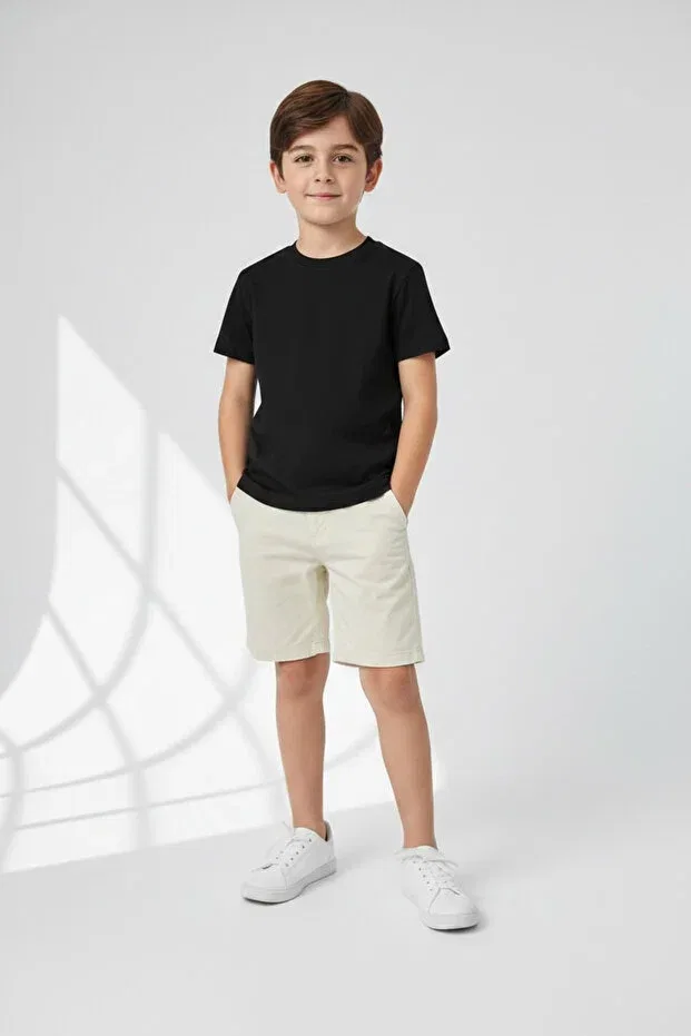 Детская футболка для девочек хлопковая Basic Atölye Kids, T-Shirt Black — фото 2