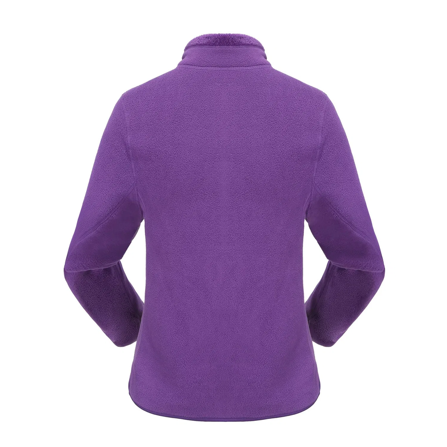 Женское зимнее пальто с капюшоном и мехом, средней длины, плюс сайз, purple — фото 4