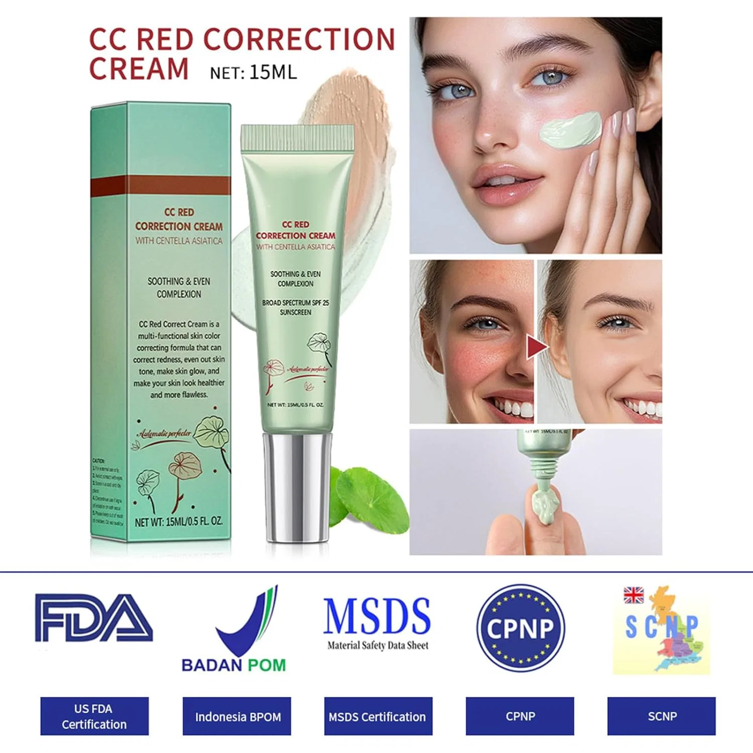 CC крем Color Corrector, Generisch, 15 мл — фото 4