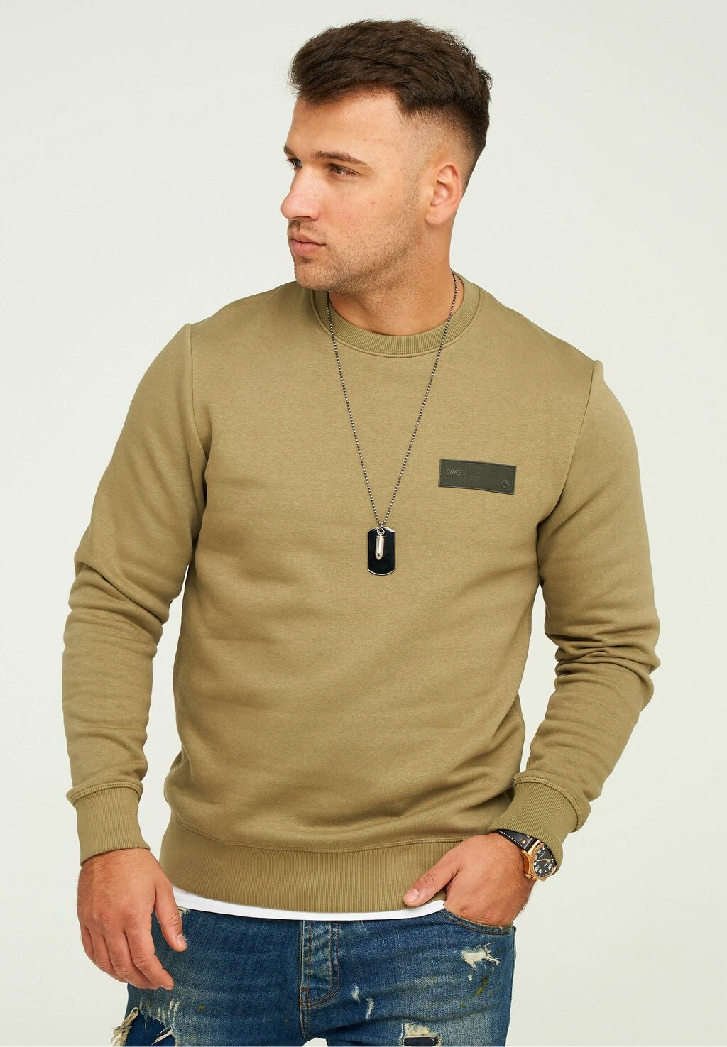 

Толстовка POPS CREW NECK Jack & Jones, цвет aloe