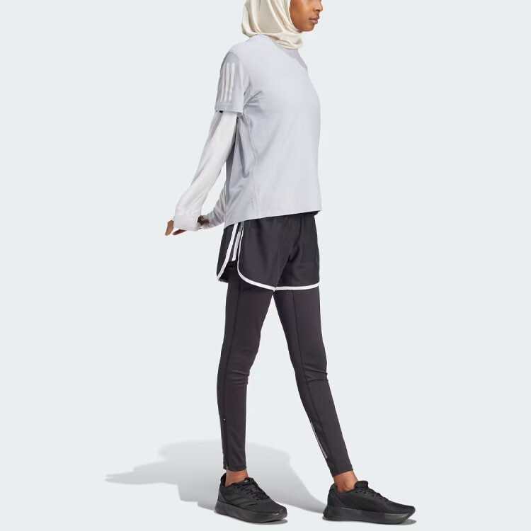 Футболка женская светло-голубая Adidas — фото 4