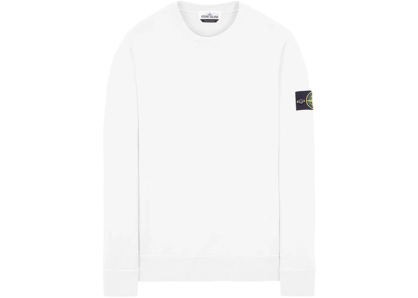 Мужское худи с длинным рукавом Stone Island, White