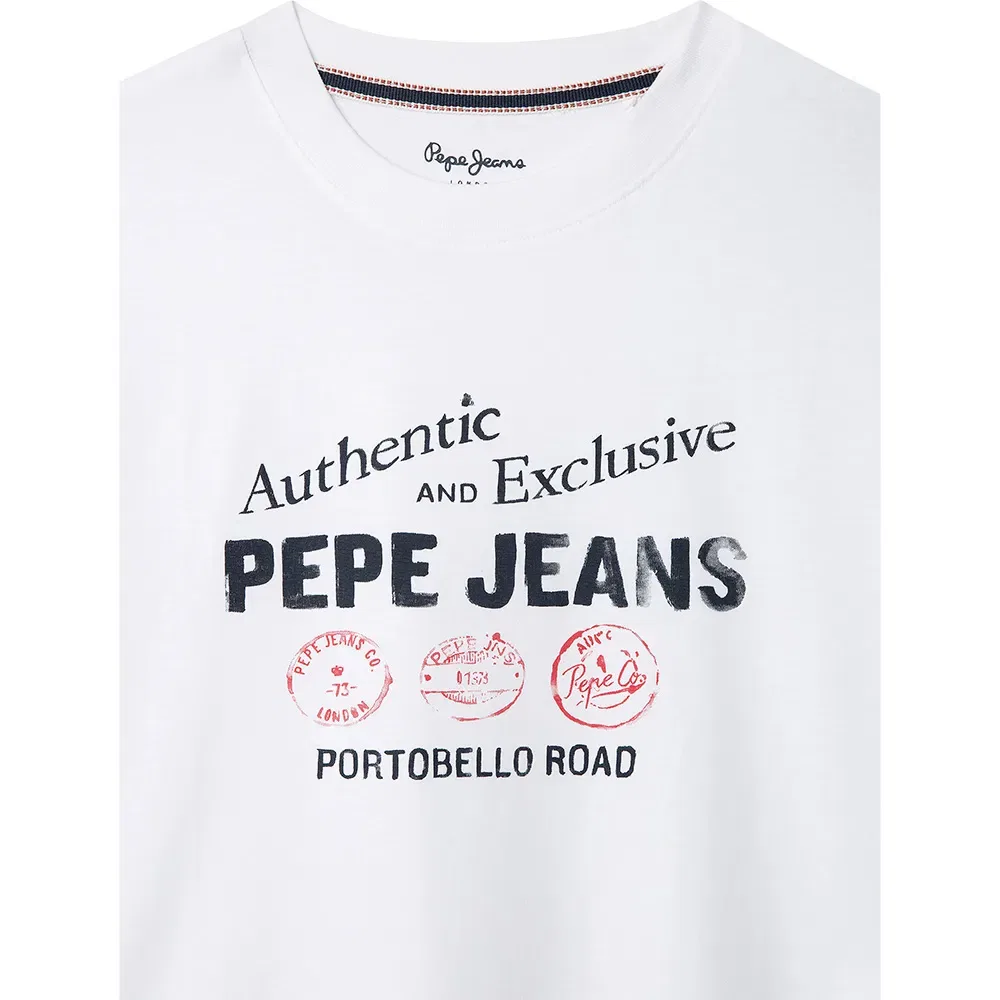 Футболка с коротким рукавом Carter Pepe Jeans, белый — фото 3