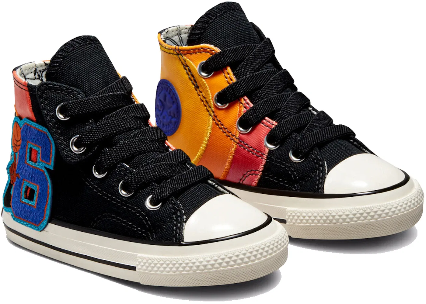 Детские кеды высокие с принтом Converse Chuck Taylor All Star 70 Hi Tune Squad Space Jam, Black/Mantra Orange/Multi