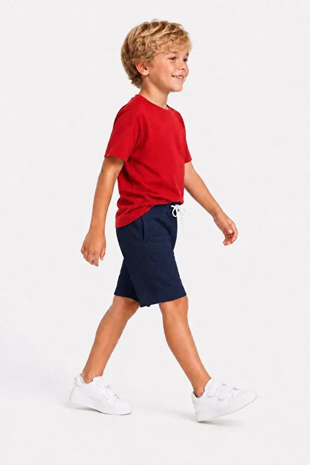 Детские шорты для мальчиков хлопковые Vandelo, Navy Blue — фото 3