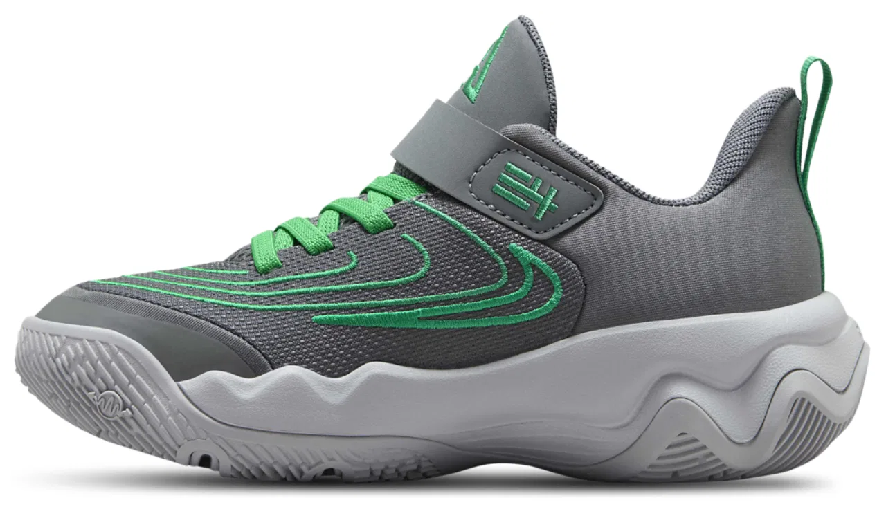 Детские кроссовки Giannis Immortality 4 Nike, цвет Dark Smoke/Stadium Green/Wolf Grey — фото 2