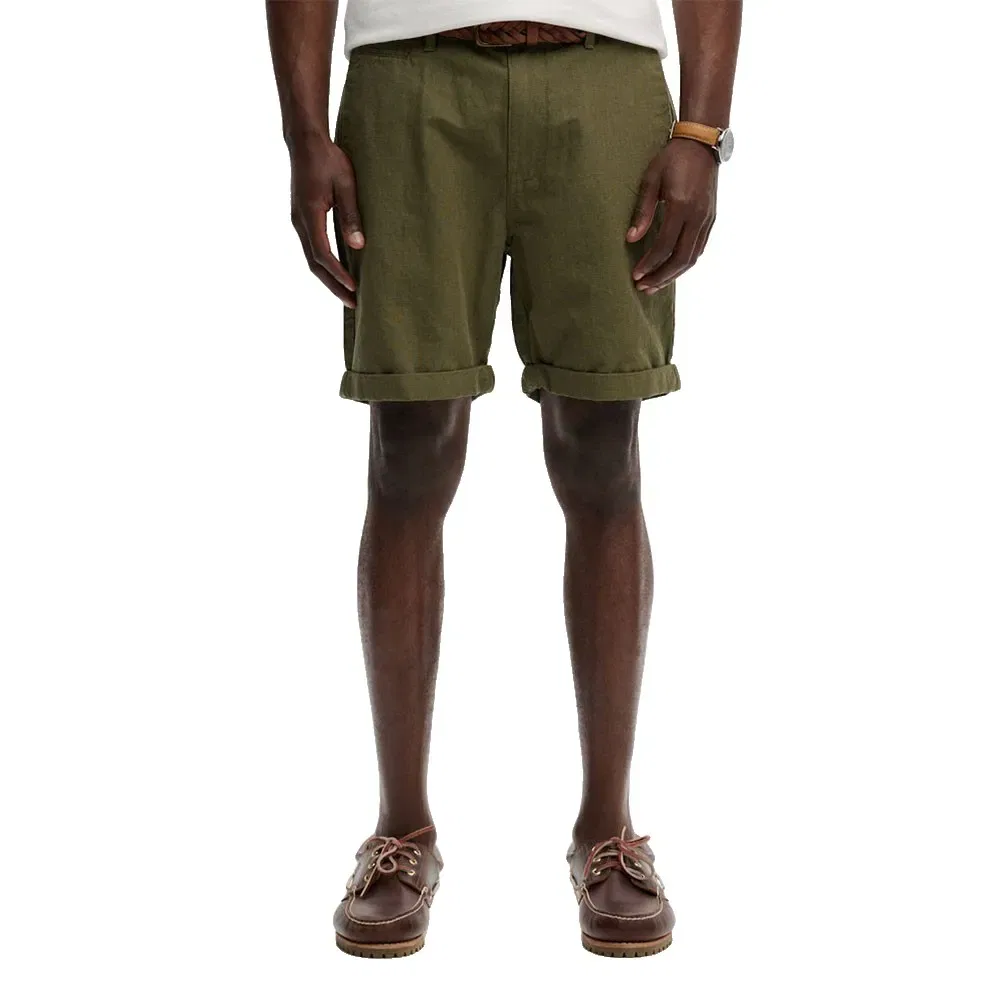 Мужские шорты чино с текстурой Superdry, Green