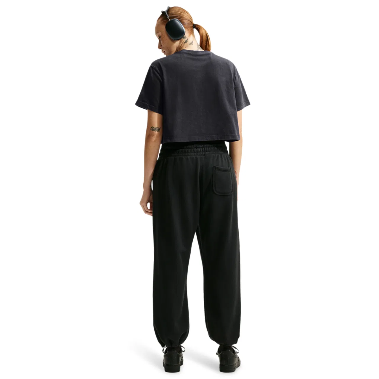 Женская футболка Nike Basketball Photo Crop Tee, черный — фото 4