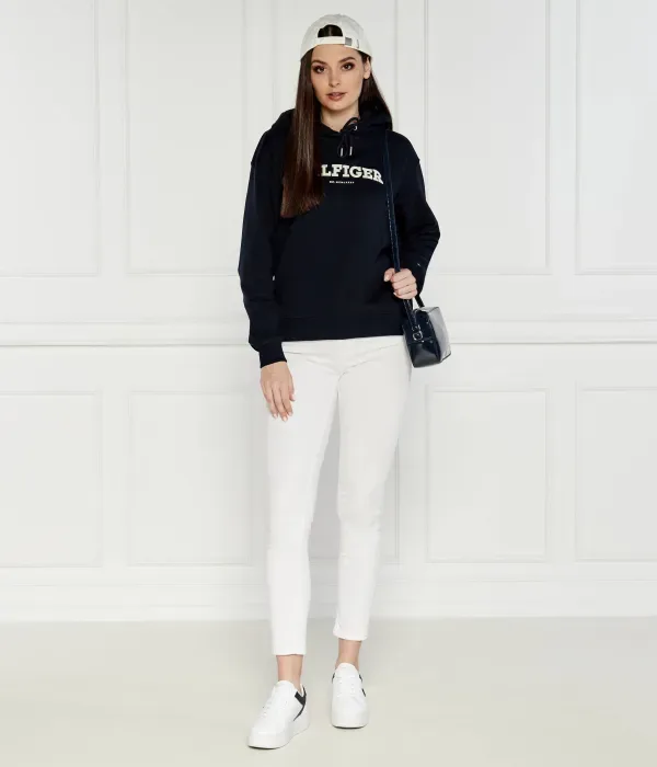Толстовка REG MONOTYPE FLOCK regular fit Tommy Hilfiger, темно-синий — фото 2