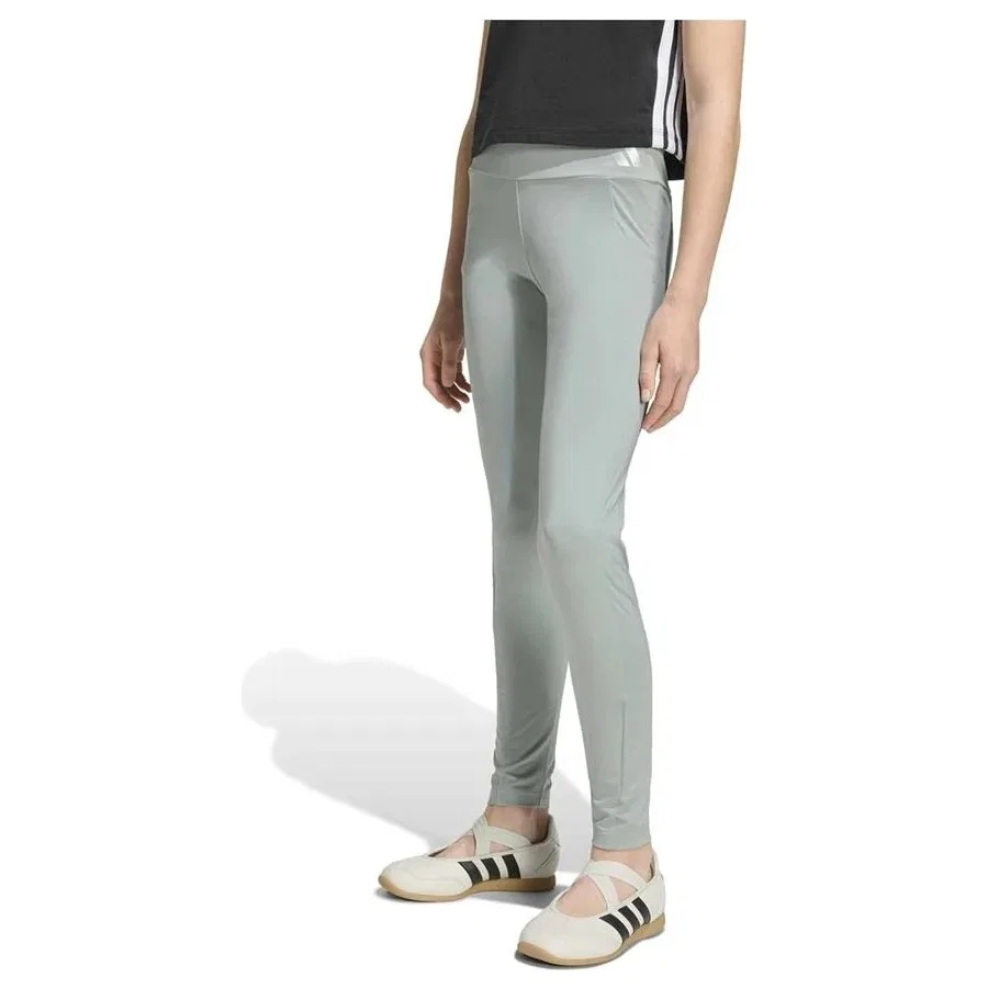 Детские спортивные леггинсы adidas JG GLAM LEG KB7016, Зеленый — фото 2
