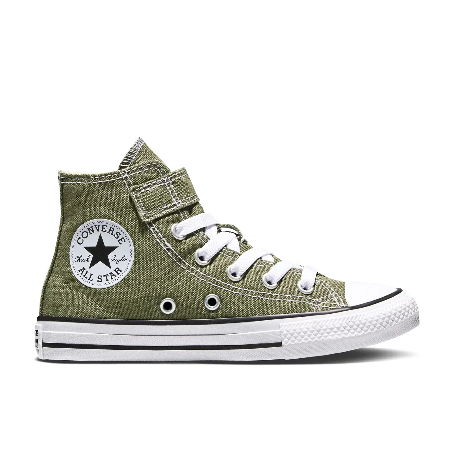 Детские кроссовки для мальчиков на липучке Chuck Taylor All Star 1V Seasonal Color Converse, Verde Grisáceo