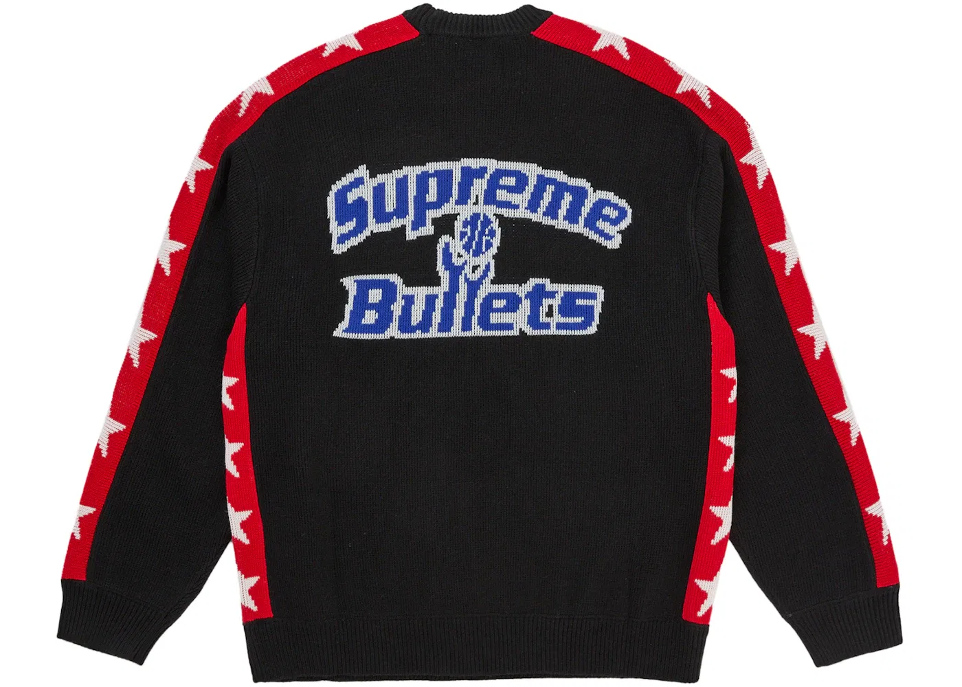Мужской свитер с принтом Supreme Mitchell & Ness Teams Sweater, Black — фото 2