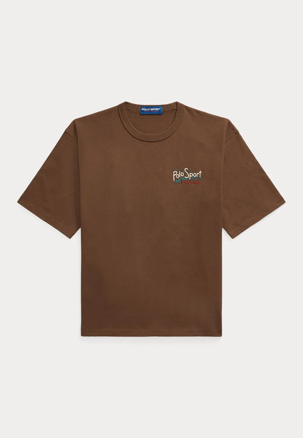 Футболка-Поло свободного кроя в спортивном стиле - базовая футболка Polo Ralph Lauren, Pale Russet — фото 4