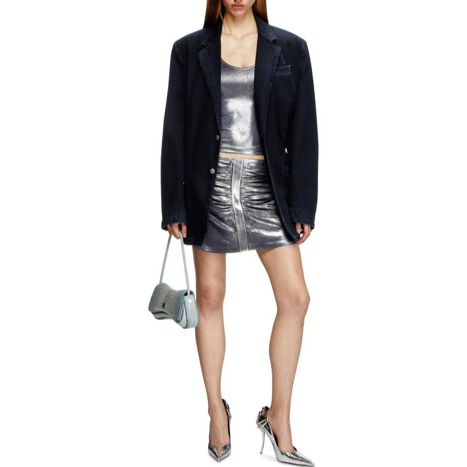 Женская юбка Casual Short Skirts с принтом O Iama Skirt DIESEL, Gray — фото 3