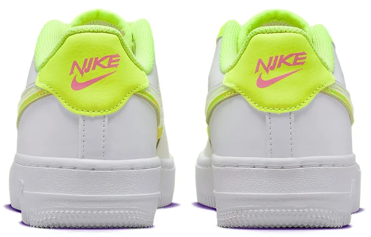 Кроссовки Nike Air Force 1 LV8, белый/желто-зеленый — фото 4