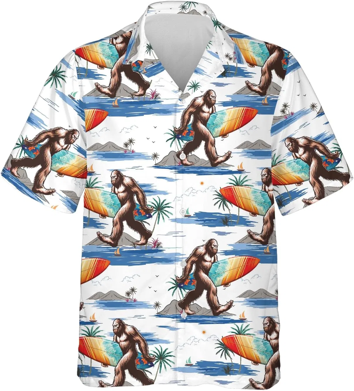 Мужская рубашка с коротким рукавом Bigfoot Surfboard, Bigfoot 33