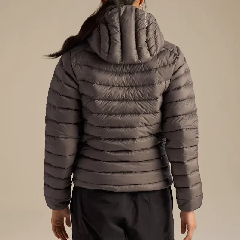 Женская куртка-пуховик с капюшоном Cerium Hoody Arcteryx, Misty Shadow Brown/Mongoose — фото 4