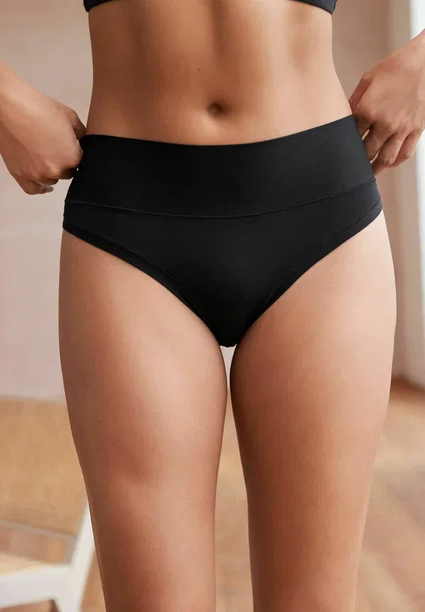 Трусы из модала и эластана, High rise high leg fit - Ultimate Comfort Knickers 2pack, Next, черный — фото 2