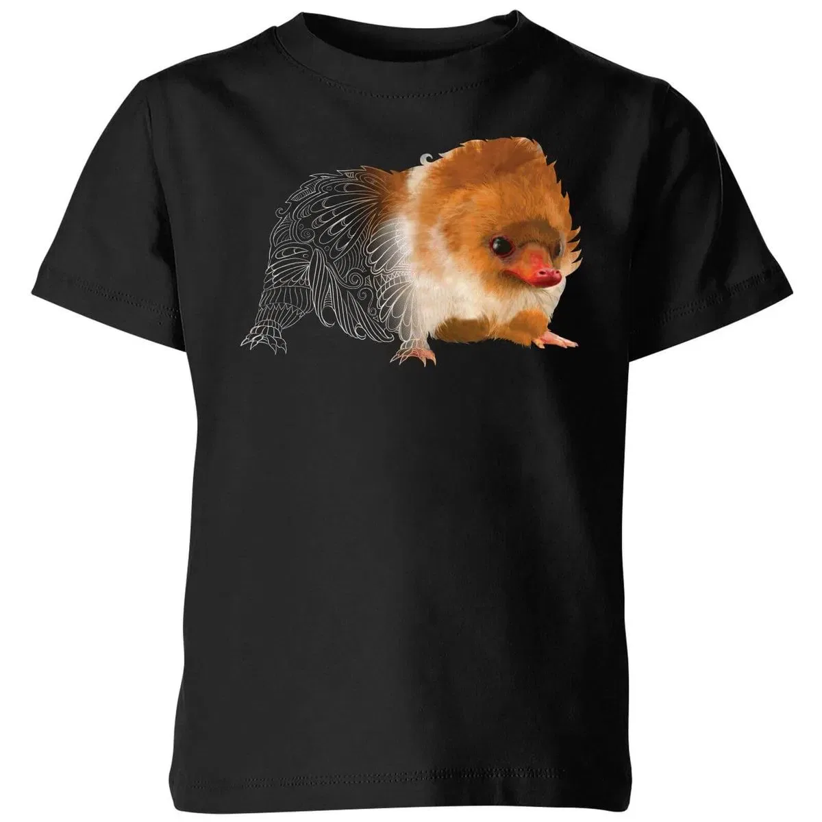 Детская футболка с принтом Tribal Baby Niffler Fantastic Beasts, Black