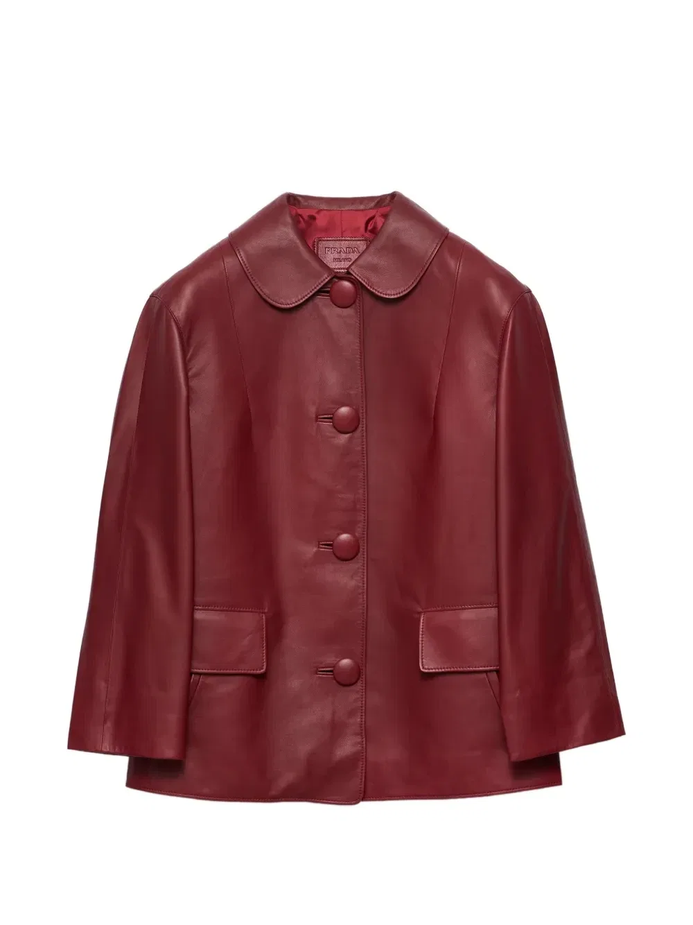 Байкерская куртка Prada, красный