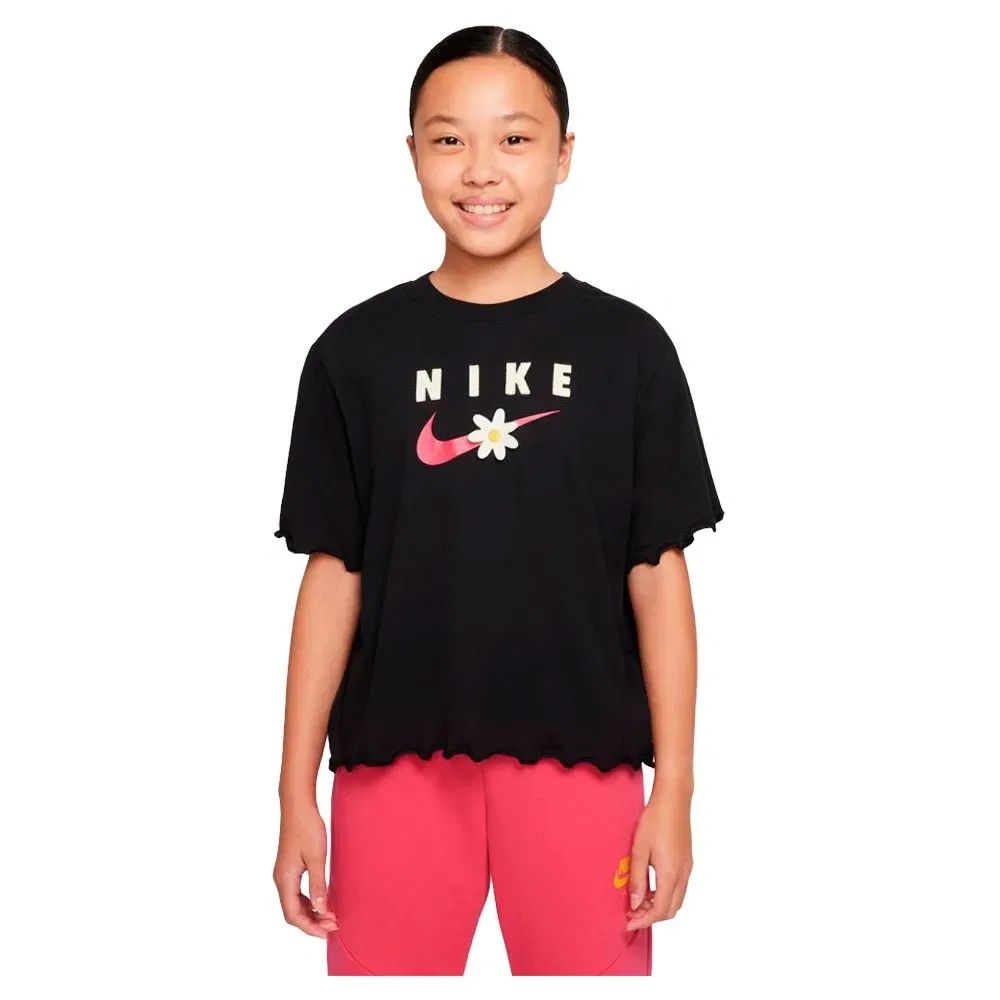 Футболка с коротким рукавом Energy Boxy Frilly Nike, черный