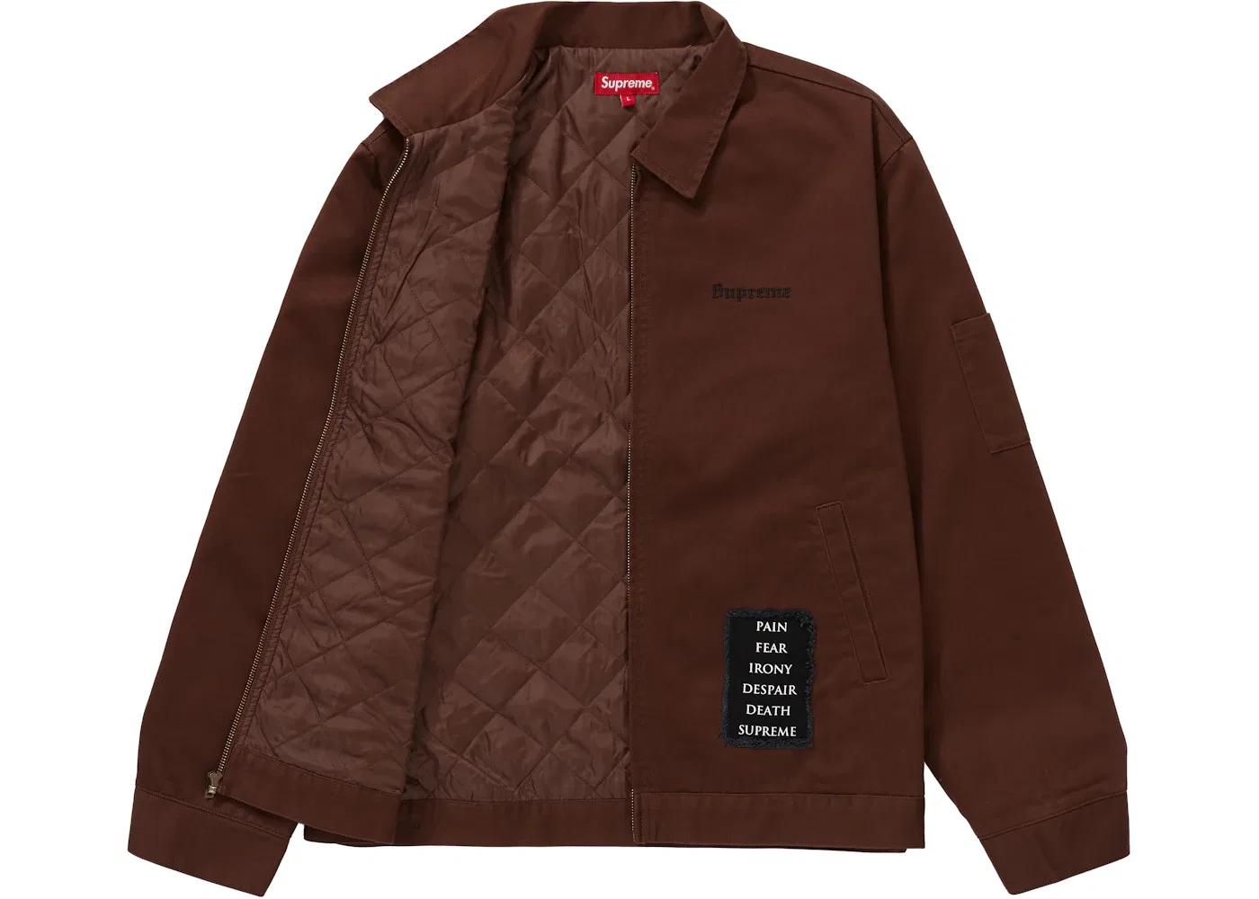 Мужская куртка-ворк Supreme The Crow Work Jacket, Brown — фото 3