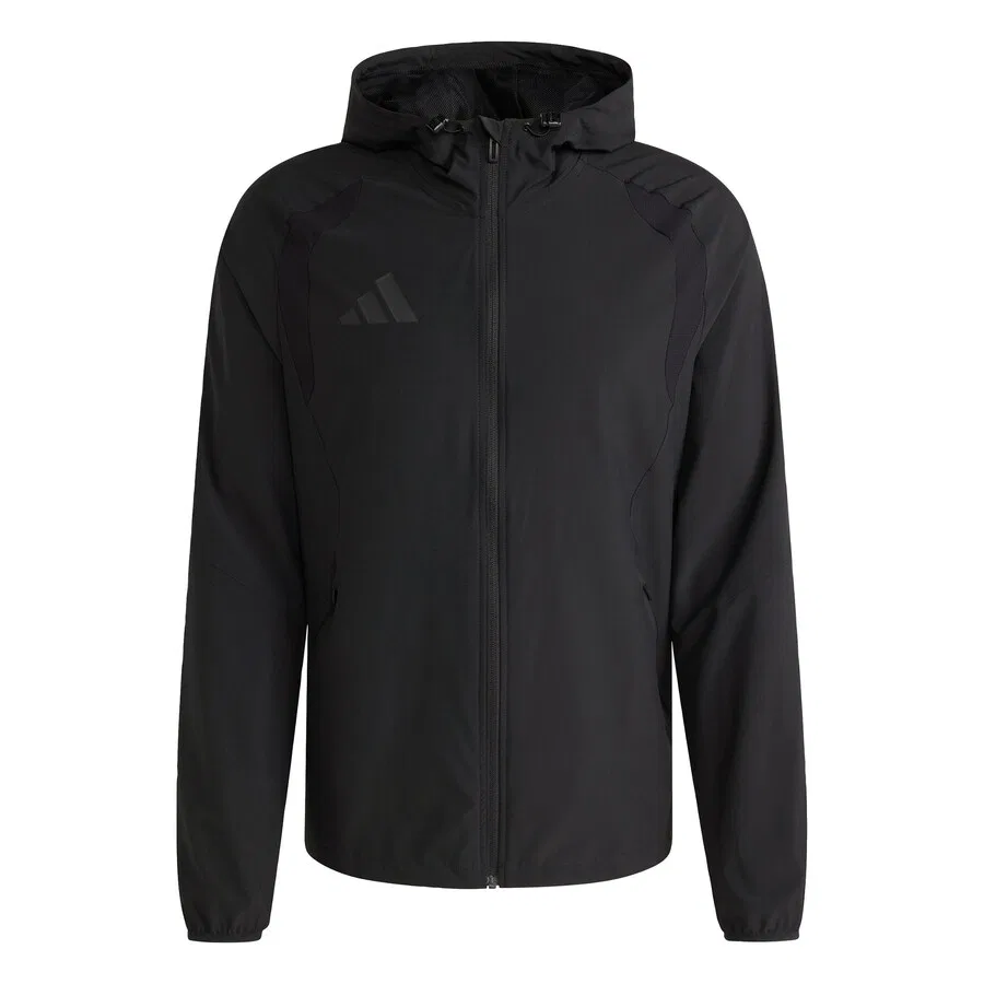 Спортивная куртка ADIDAS PERFORMANCE 'Tiro Travel' черного цвета