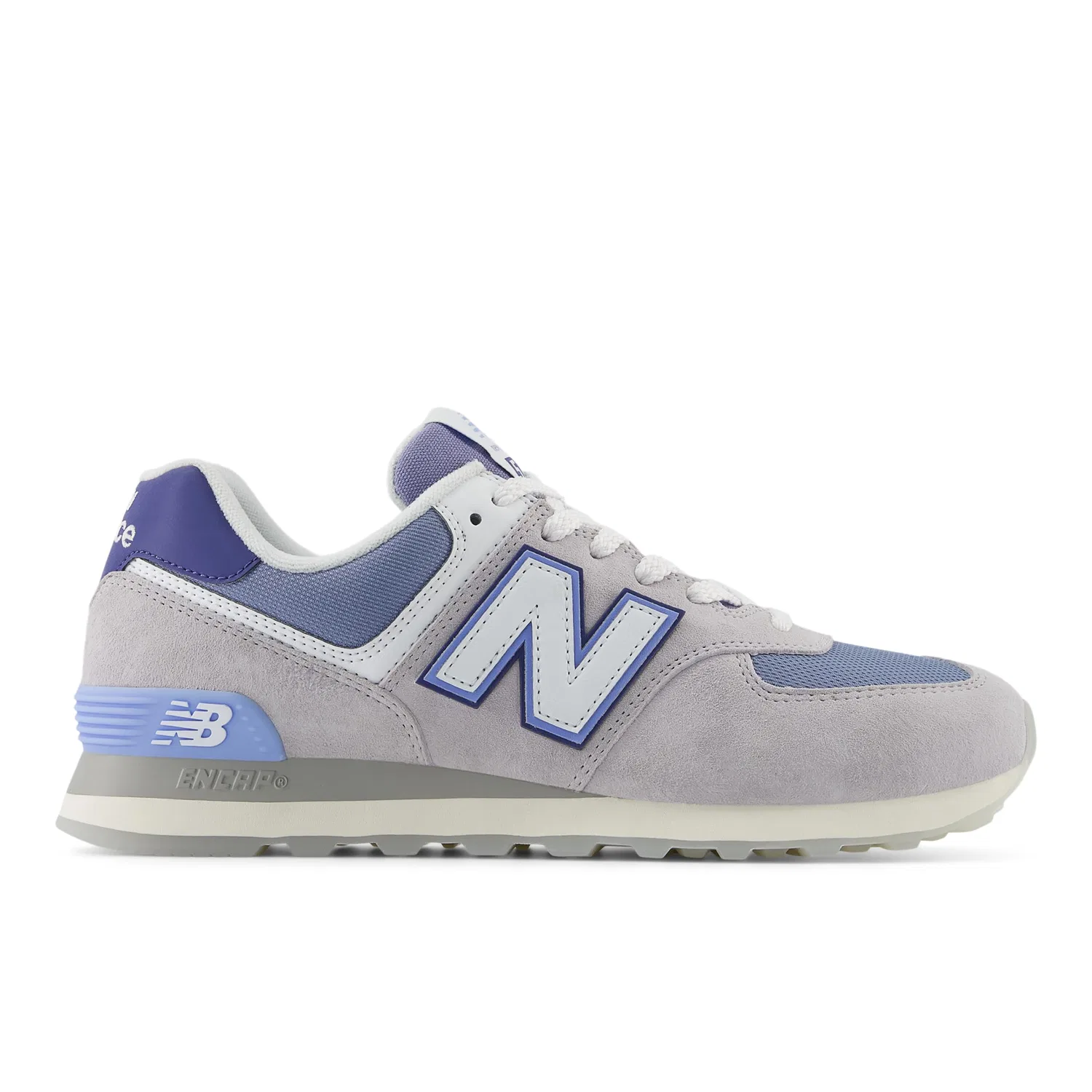 Детские кроссовки для мальчиков с замшевым верхом 574 V2 New Balance, Pearl Grey White Nb — фото 4