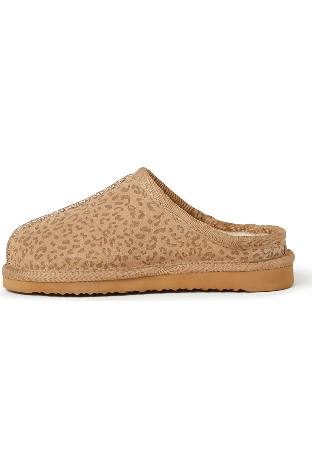 Детские тапочки-клоги на овчине Fireside Dempsey FIRESIDE BY DEARFOAMS, Leopard — фото 2