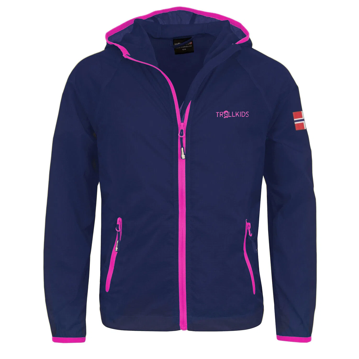 Детская ветровка Fjell Running Jacket Trollkids, Navyblau Rosa