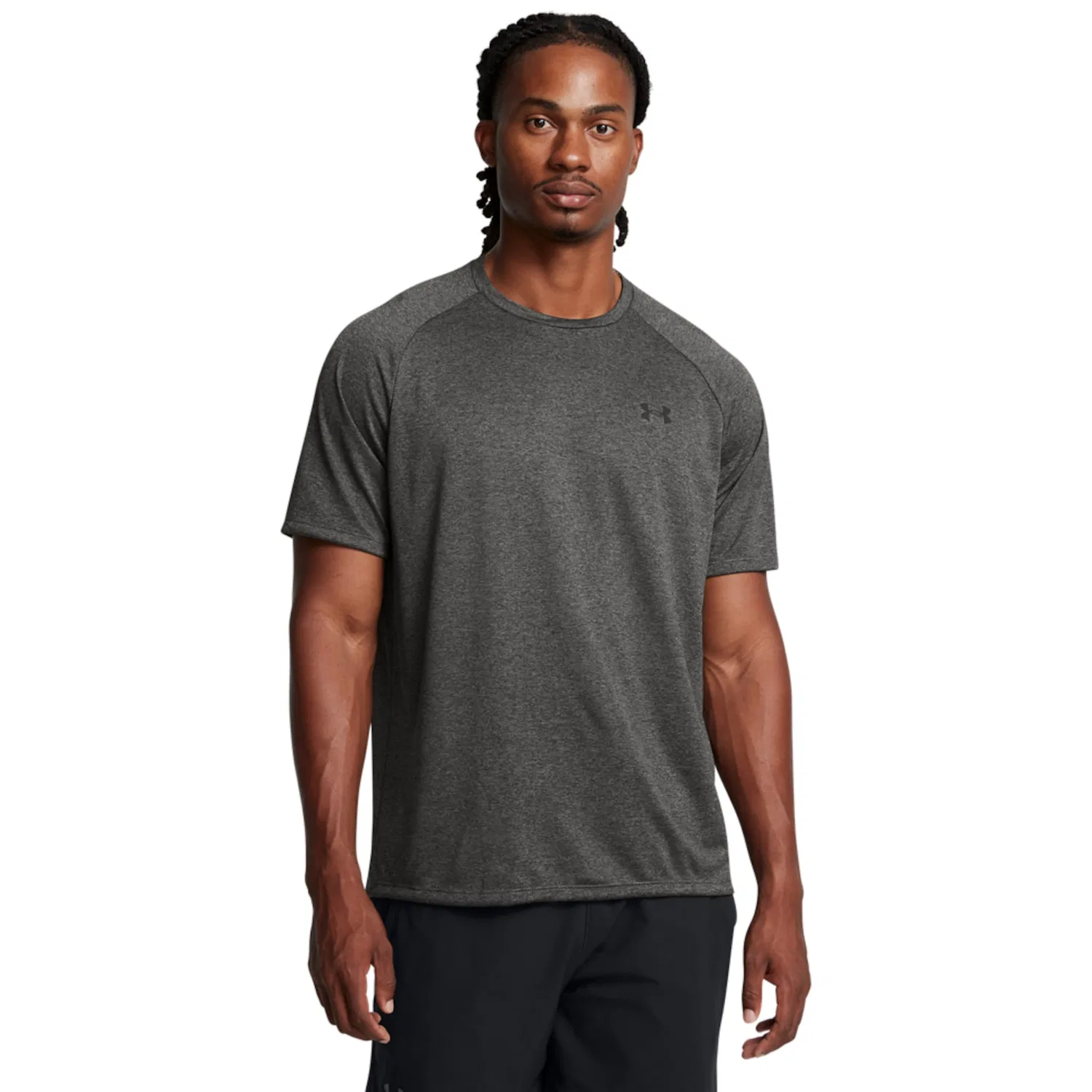 Детская хлопковая футболка с коротким рукавом Under Armour, Carbon Heath