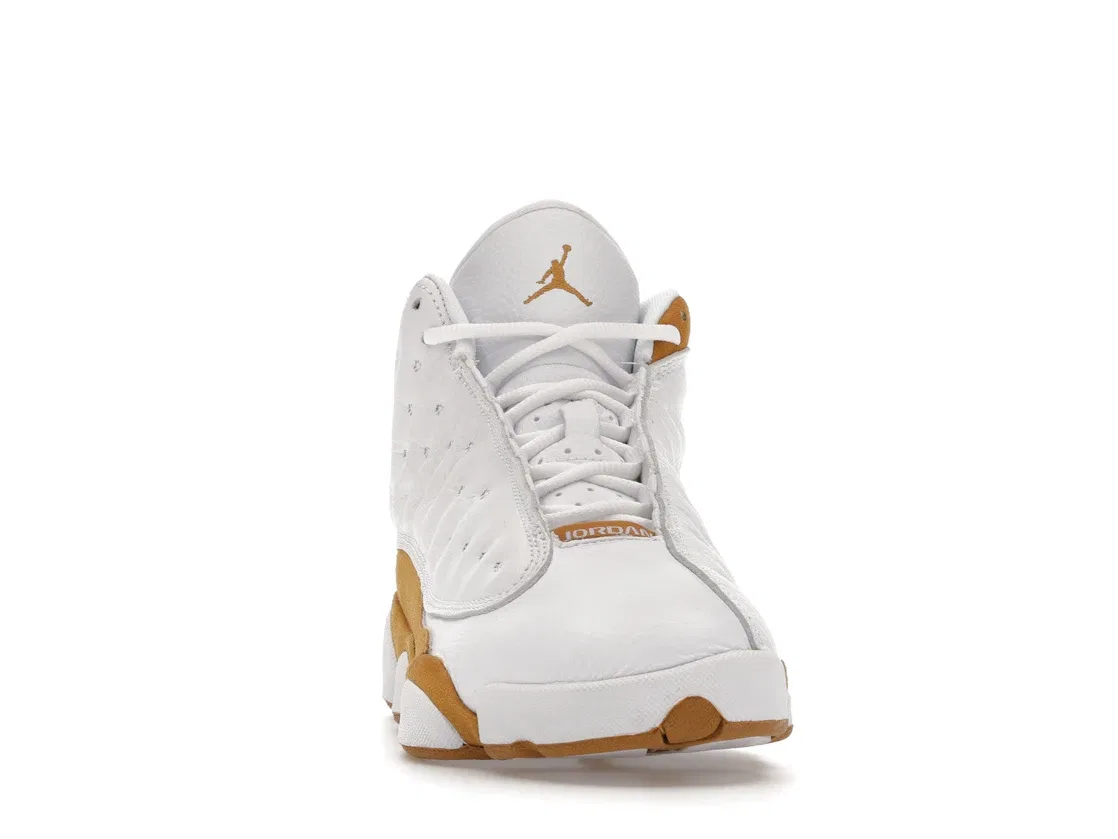 Детские кроссовки Lifestyle с синтетической замшей Jordan 13 Retro, White/Wheat — фото 2