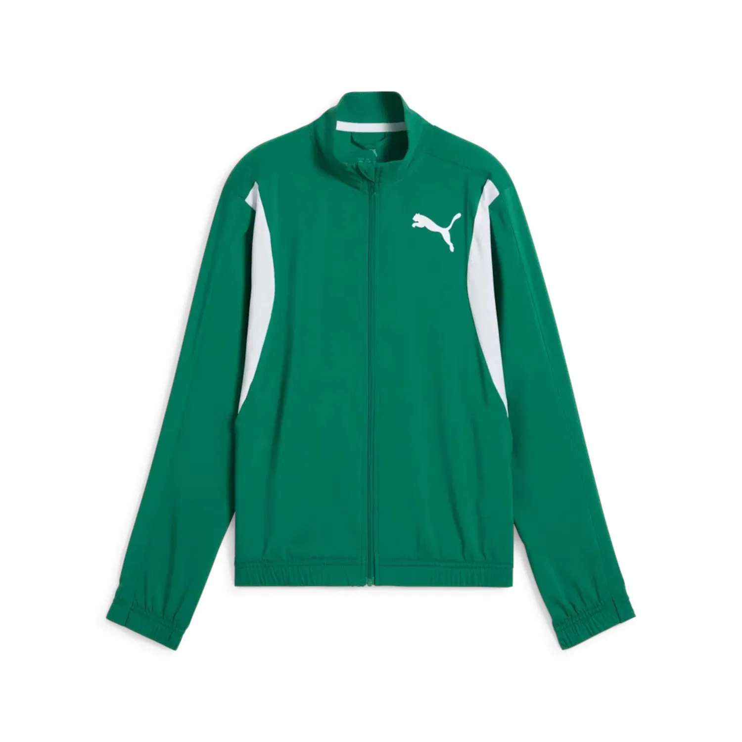 Детская тренировочная куртка с технологией dryCELL Cross the Line Jacket 3.0 Puma, Grun Weiss