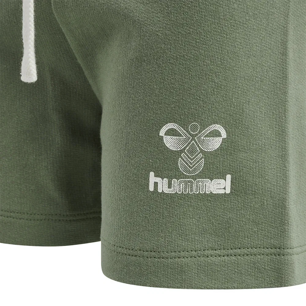 Детские шорты для девочек из футера hmlPROUD SHORTS GIRL Hummel, Green — фото 4