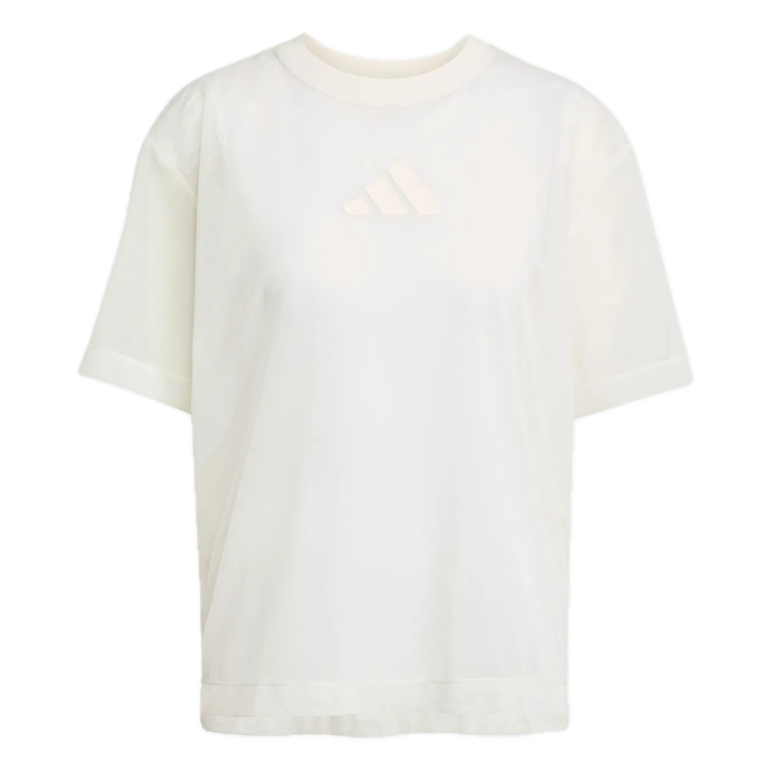 Женская футболка свободного кроя Soft Lux Mesh Adidas, белый