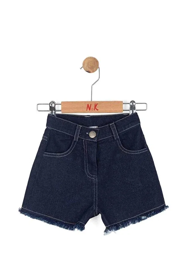 Детские шорты для девочек джинсовые Nk Kids, Navy Blue — фото 2