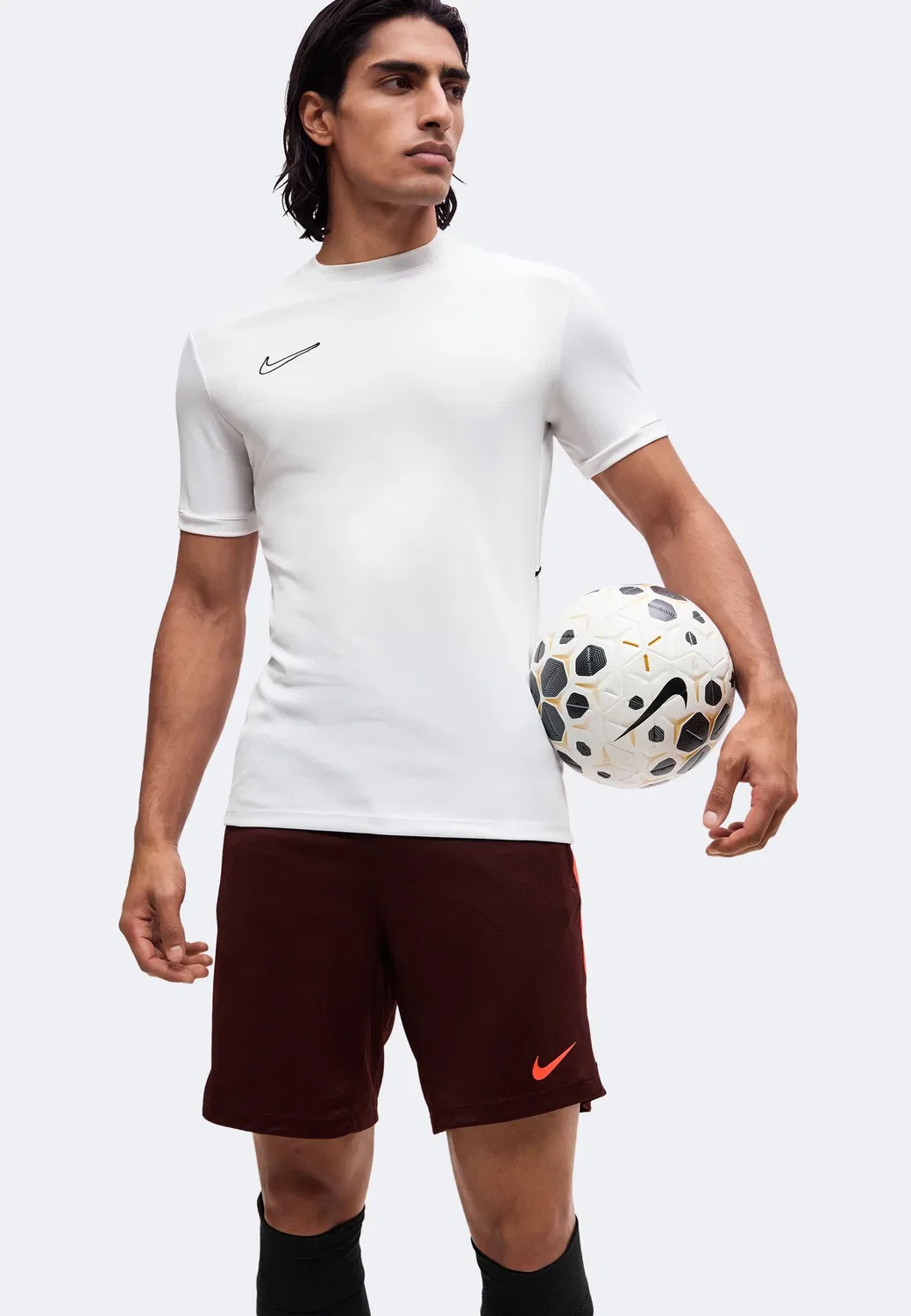 M nk df strk short kz - спортивные шорты Nike Performance, Mystic Dates/Bright Crimson/White — фото 4