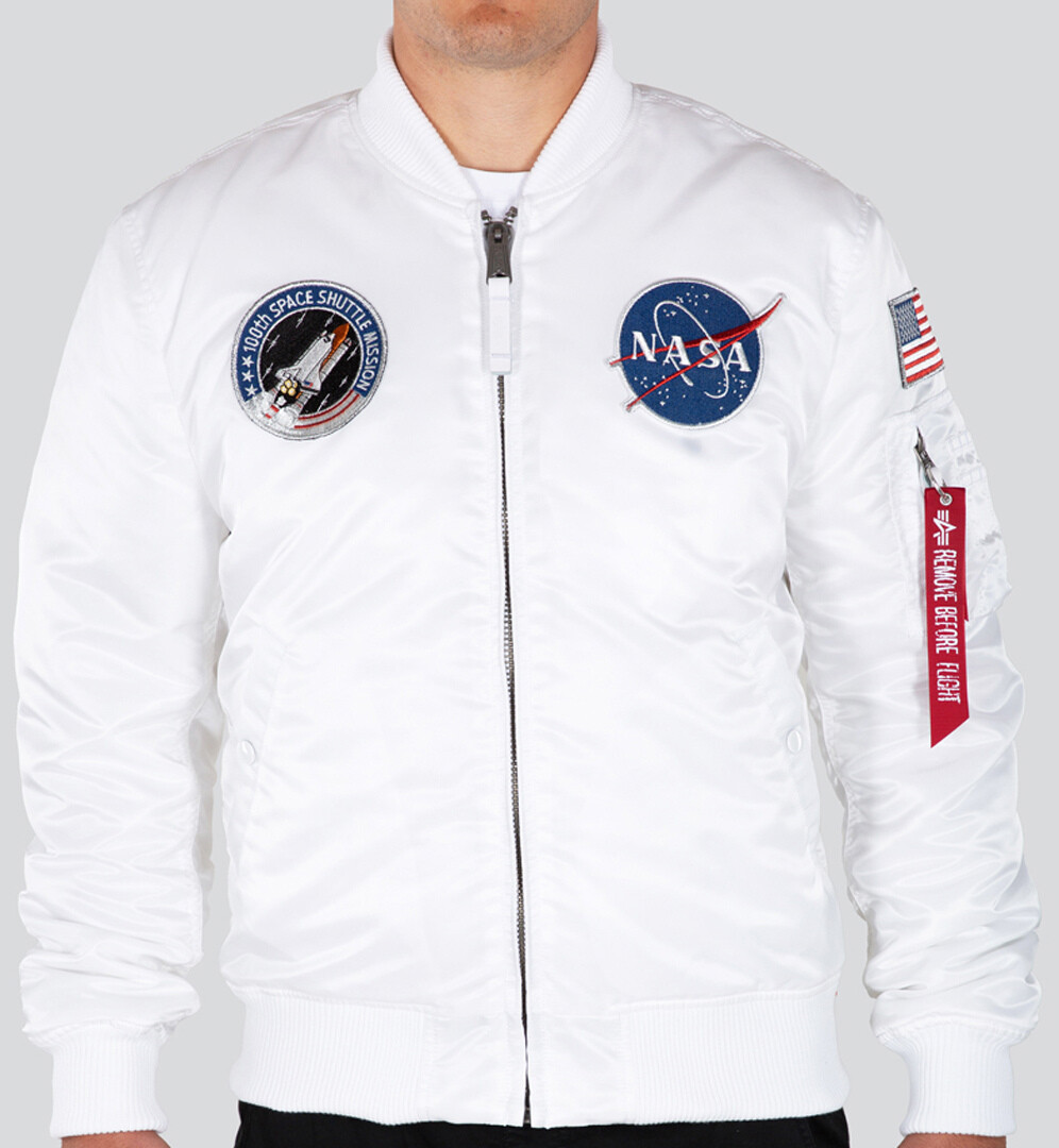 

Куртка Alpha Industries MA-1 VF NASA LP, белая, Белый, Куртка Alpha Industries MA-1 VF NASA LP, белая