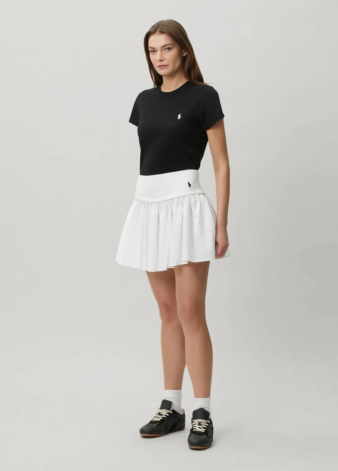 Юбка плиссированная мини Polo Ralph Lauren, white