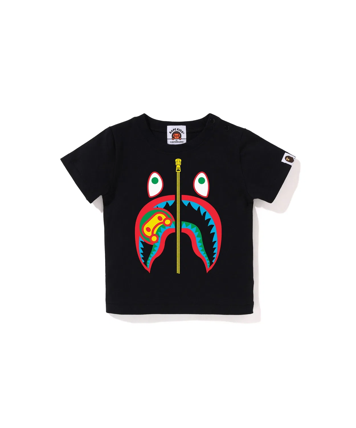 Детская футболка с коротким рукавом COLORS MILO SHARK A BATHING APE, Black/Red