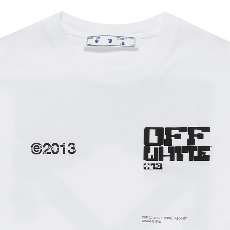 Футболка мужская Off-White Tech Marker с контрастным принтом, белый — фото 4
