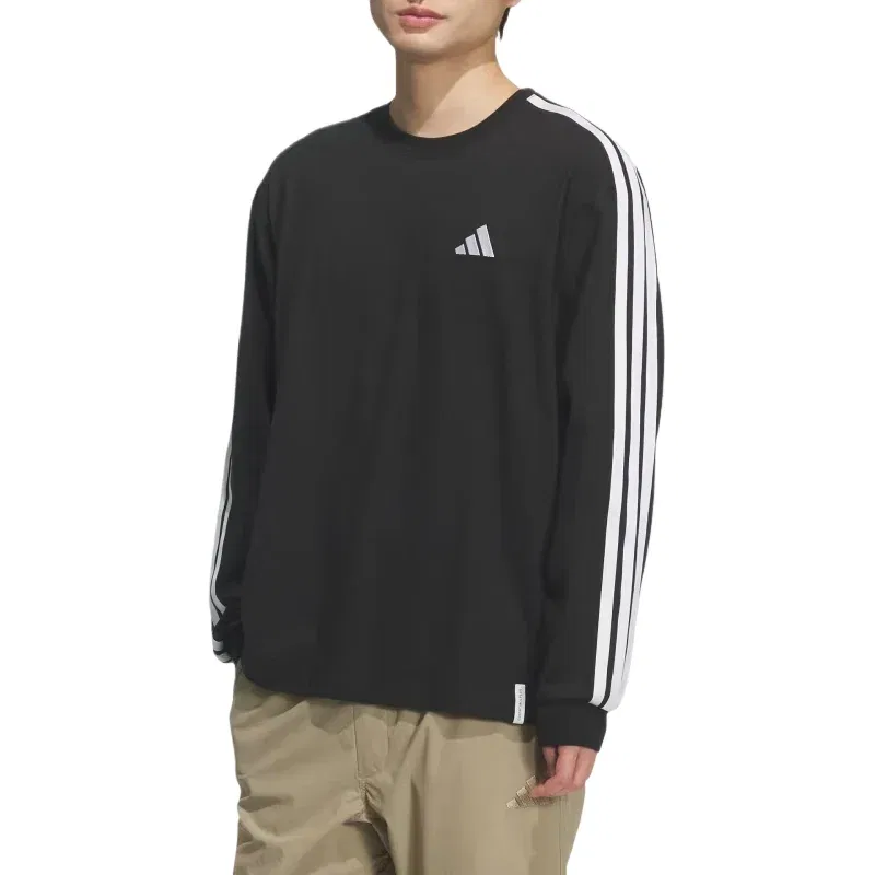 Мужская футболка Essential Floss T-Shirt Asia Sizing 'Black' adidas, черный — фото 2