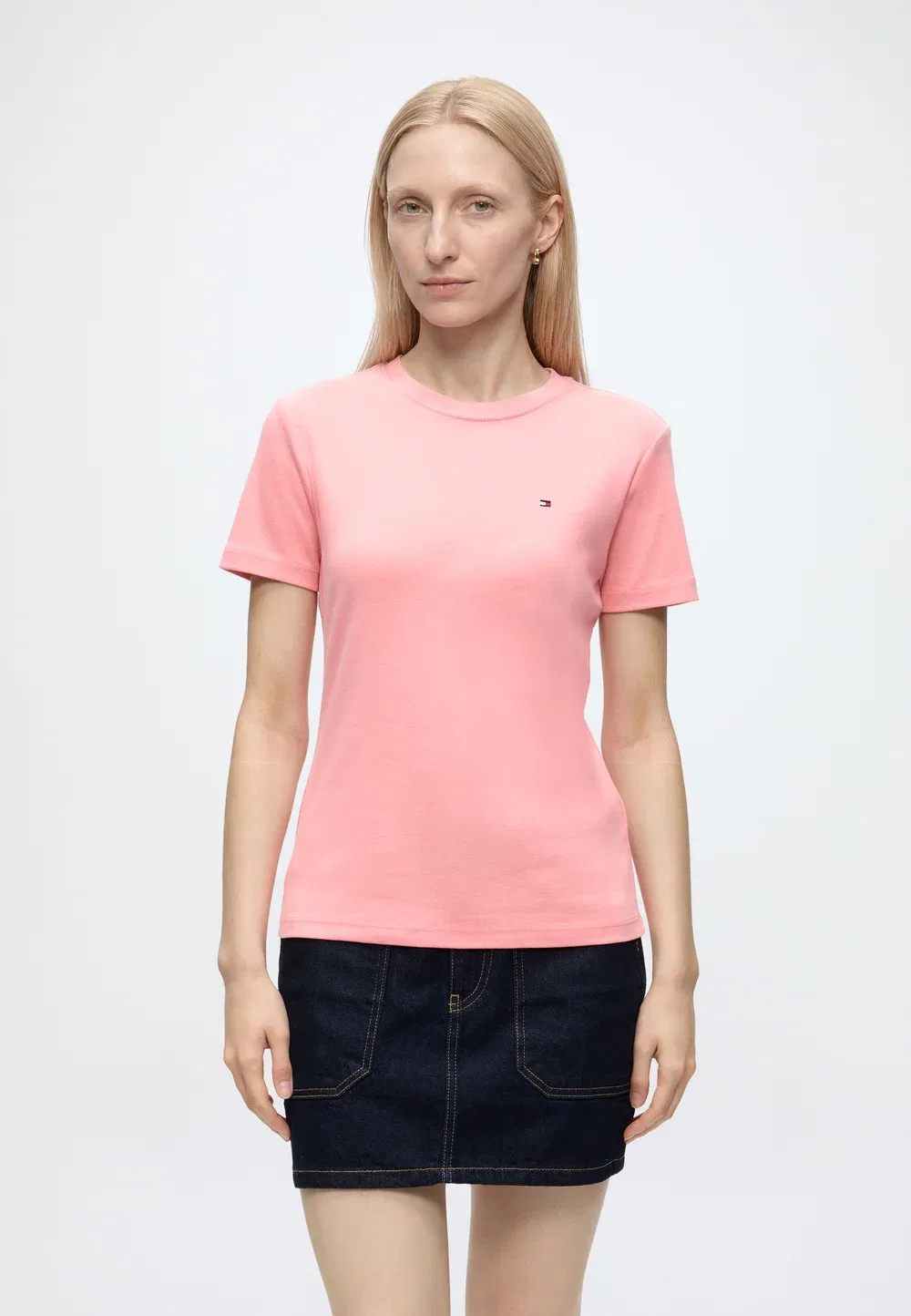 Футболка приталенного кроя с принтом Tommy Hilfiger, Carnation Pink