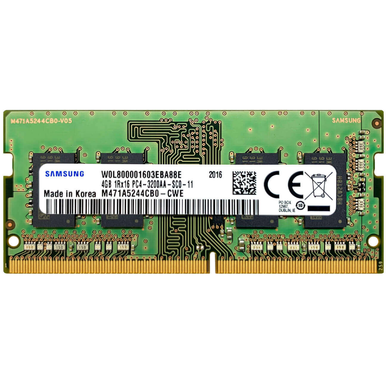 

Модуль памяти Samsung M471A5244CB0-CWE DDR4 - 4ГБ 3200, SO-DIMM