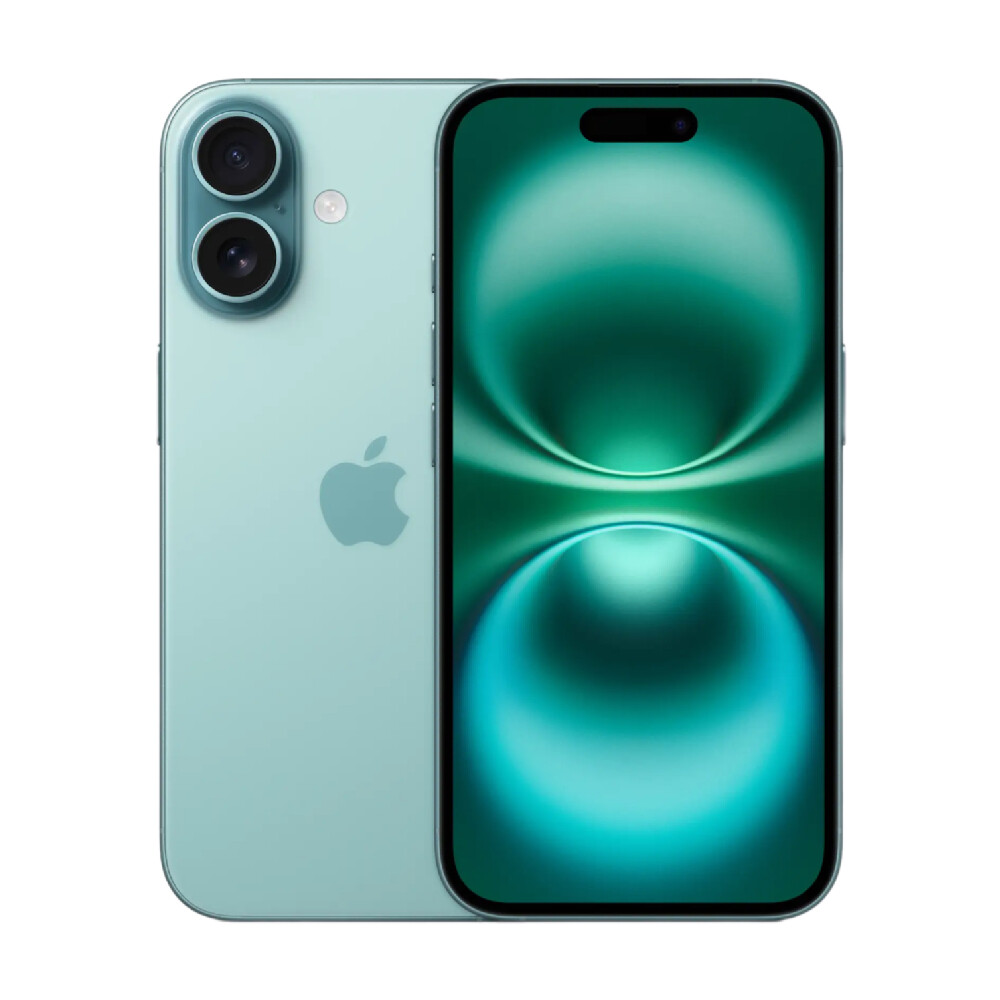 

Смартфон Apple iPhone 16, (nanoSIM+eSIM), 512 ГБ, Teal, Зеленый, Смартфон Apple iPhone 16, (nanoSIM+eSIM), 512 ГБ, Teal