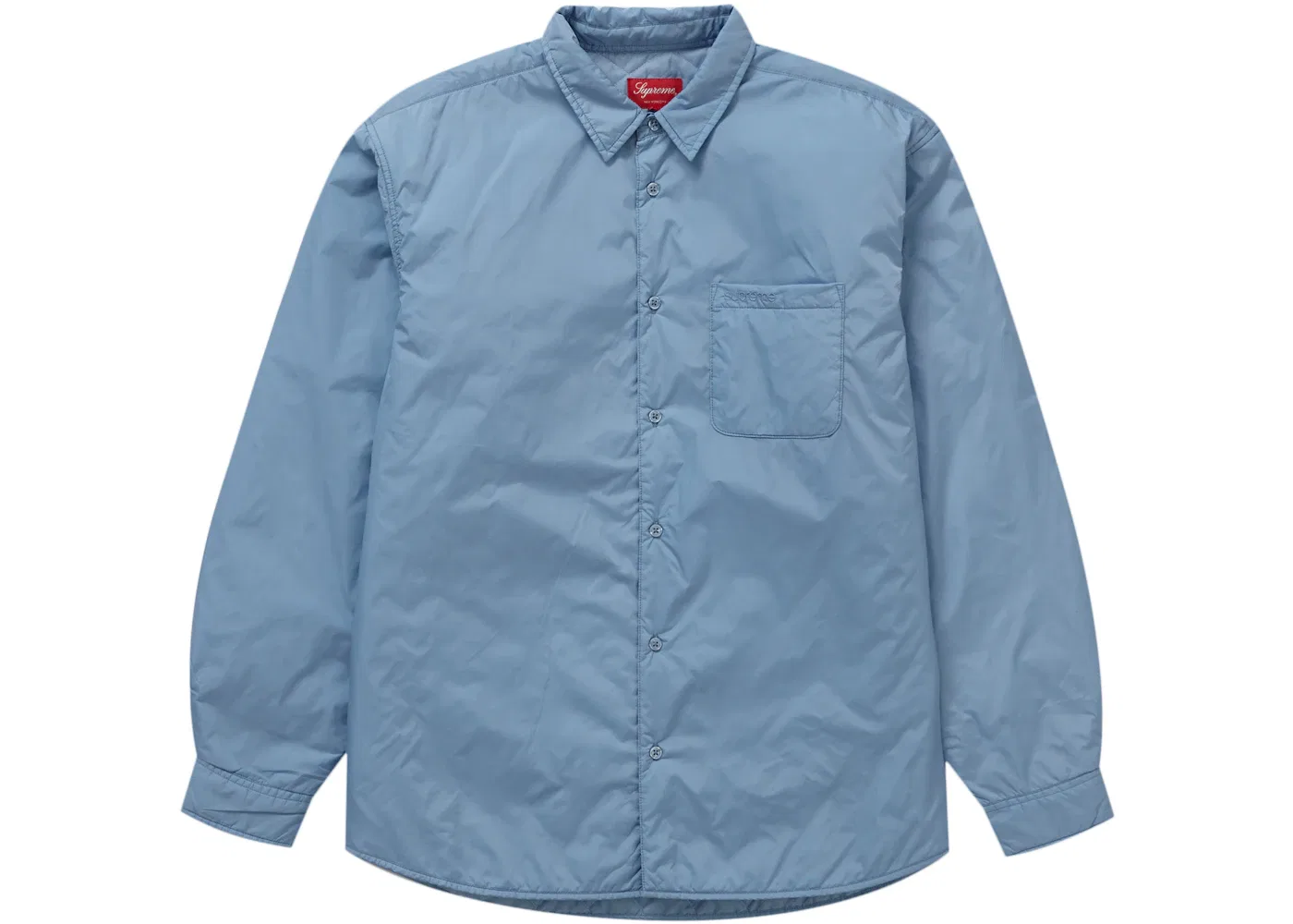 Мужская рубашка с наполнителем из нейлона Supreme, Slate Blue