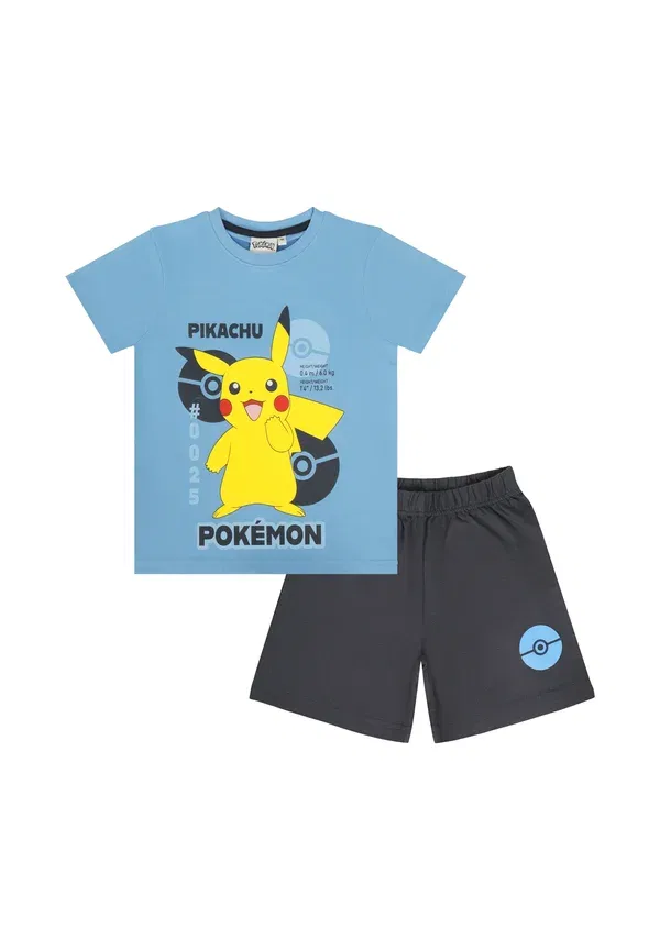 Пижама с принтом Pokemon, хлопок, Pokemon, синий