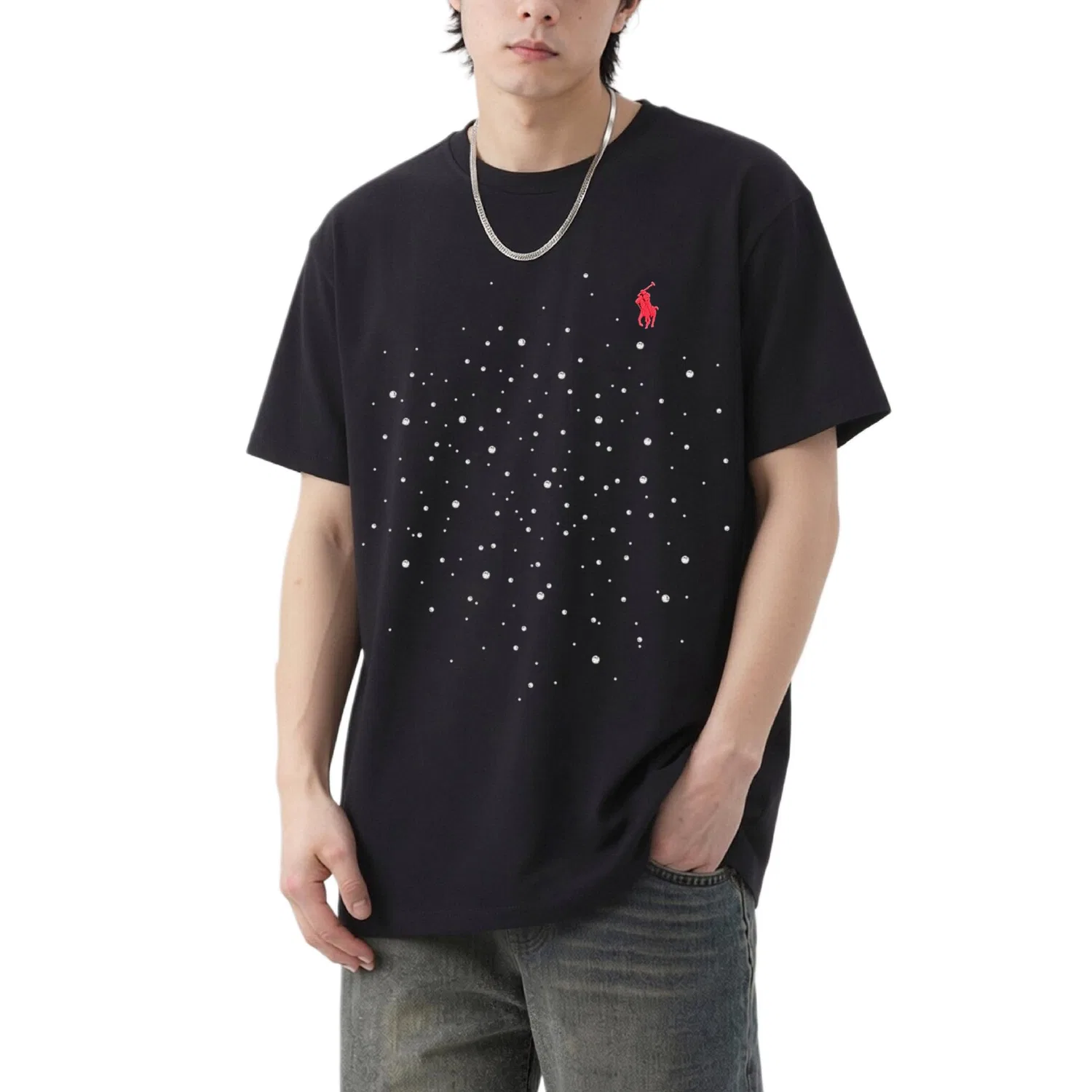 Детская футболка с круглым вырезом Polo Ralph Lauren, Black — фото 4