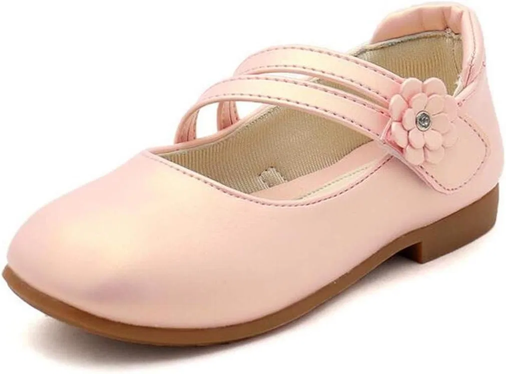 Детские туфли Мэри Джейн с принтом Princess Uniform School Ballet Flower LFHT, Pink